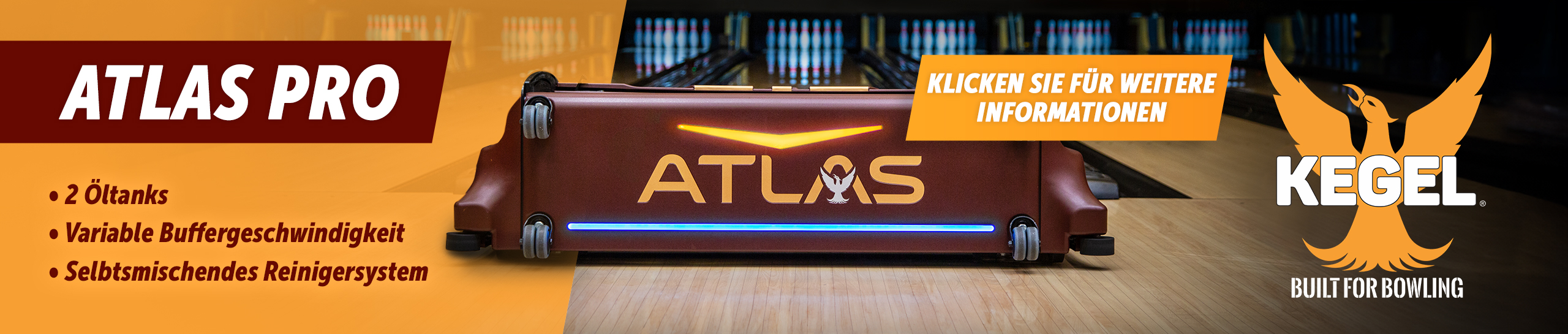 KEGEL ATLAS PRO Bowling Lane Maintenance Machine