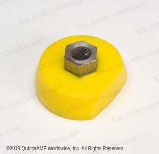 070011635 KICKER ROLLER-YELLOW CONCAVE