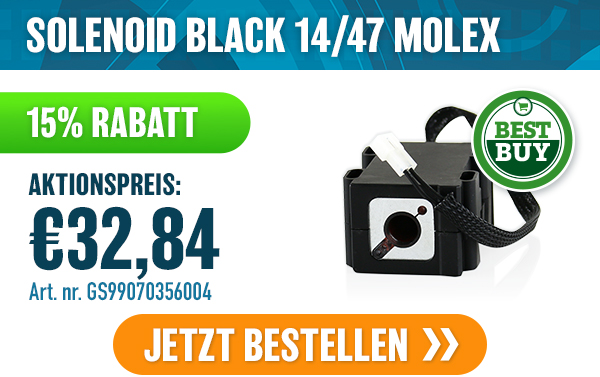 SOLENOID BLACK 14/47 MOLEX