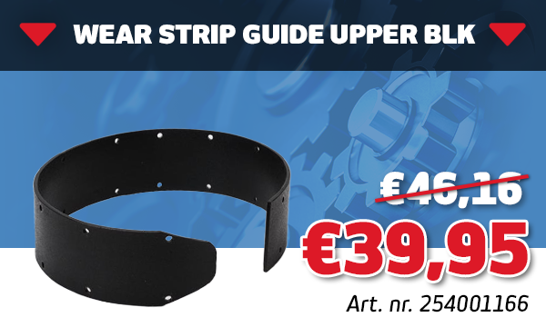 WEAR STRIP GUIDE UPPER BLK