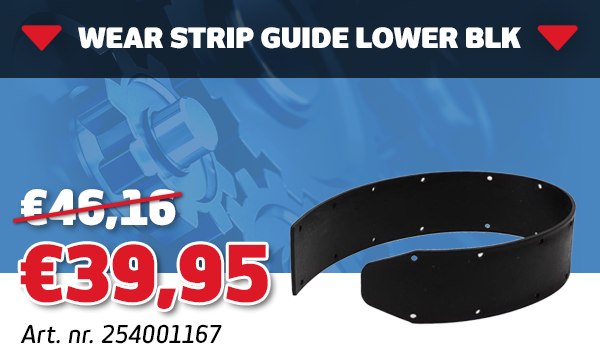 WEAR STRIP GUIDE LOWER BLK