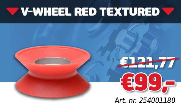 V WHEEL RED TEXTURED